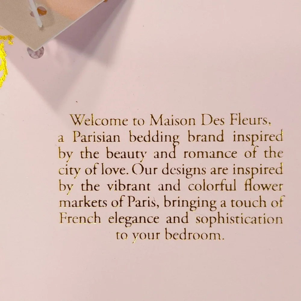 Maison Des Fleurs Terry Hair Drying 2 Piece Pillowcase/Scrunchie NWT 20 X 30 in‎